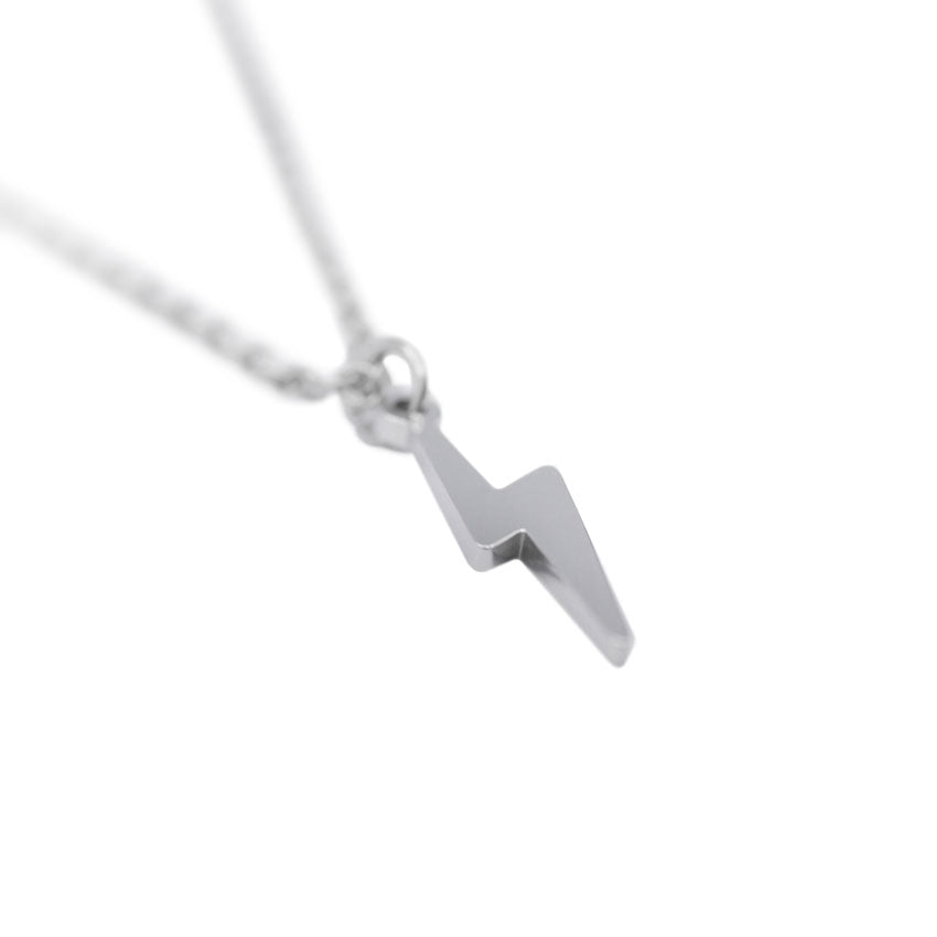 Our Silver Lightning Bolt Pendant Necklace is available online today. Featuring Our Signature Lightning Bolt Pendant & Silver Link Chain.